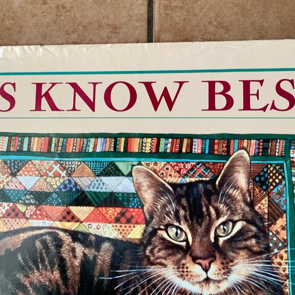 1992 Poster Print “Cats Know Best” By Lesley Anne Ivory - Picture 5 of 9
